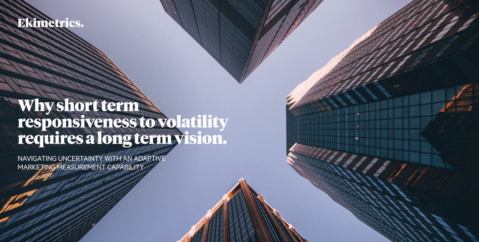 Why short term responsiveness to volatility requires a long term vision