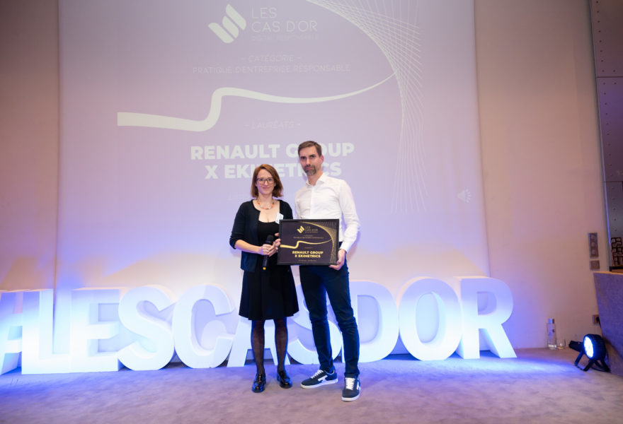 Renault et Ekimetrics reçoivent le Prix « Pratique d’Entreprise Responsable » aux Cas d’Or du digital responsable 2023 !