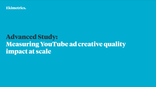 Advanced Study: Measuring YouTube ad creative quality impact at scale